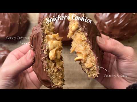 Comment je prépare les cookies Snickers