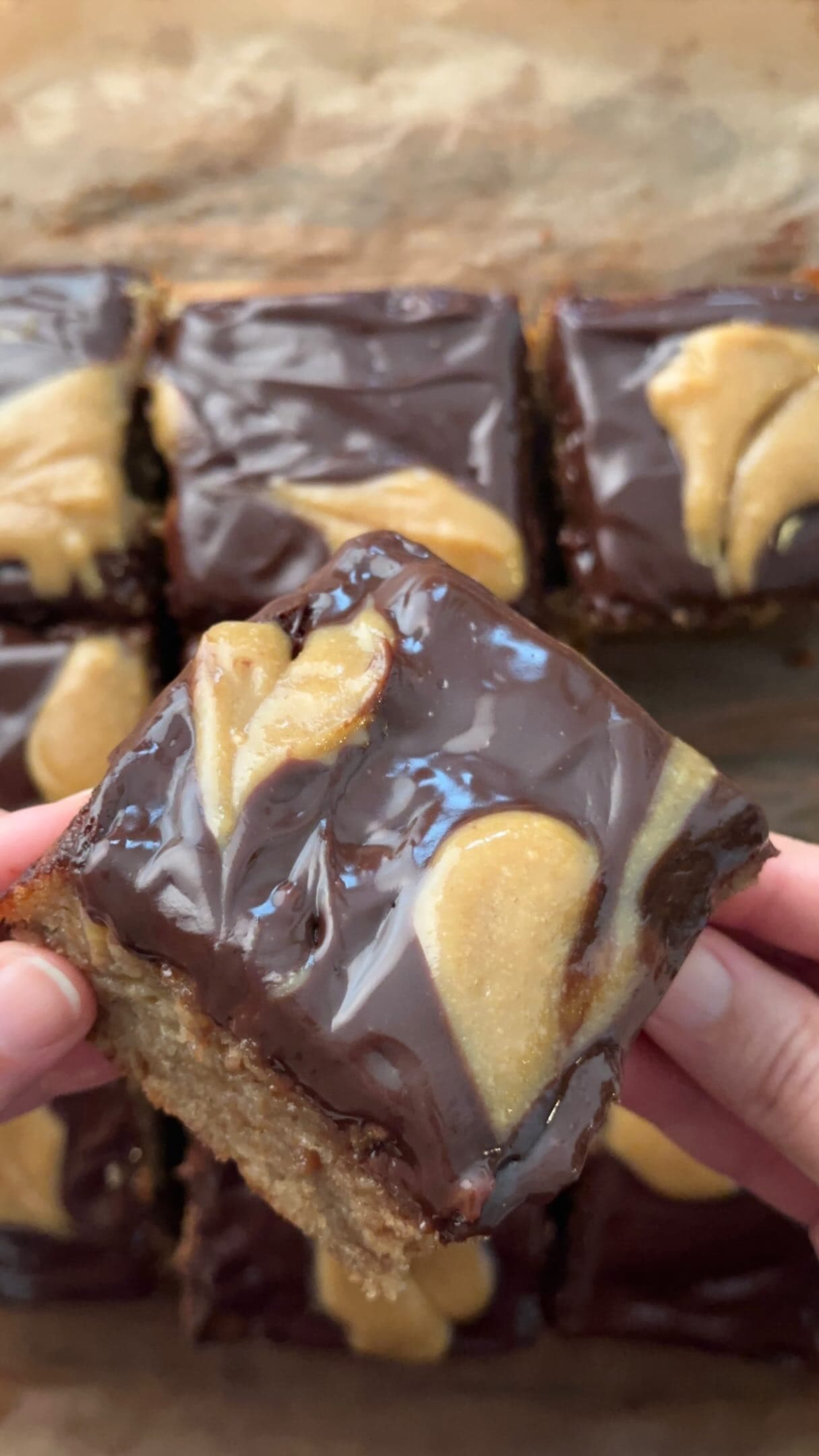 Schokoladen-Karamell-Bananen-Kuchen